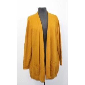 COPY - COPY - Isaac Mizrahi Live! Open Front Mustard Cardigan Size XL